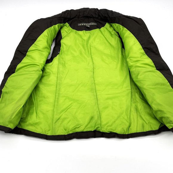 Kenneth Cole Reaction Vest Mens Large Down Puffer Jacket Feathers Full Zip Gray - Picture 3 of 9